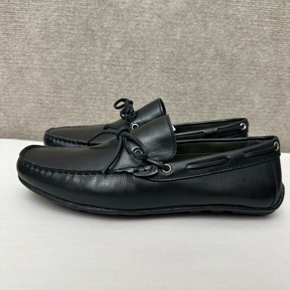 Marc Joseph New York Mens Somerville Black Napa Leather Loafer Moc Toe Slip On main image 8